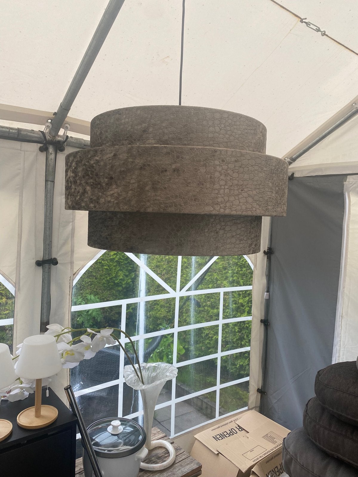 Croco hanglamp, Ophalen, Eric Kuster, Zo goed als nieuw, Stof