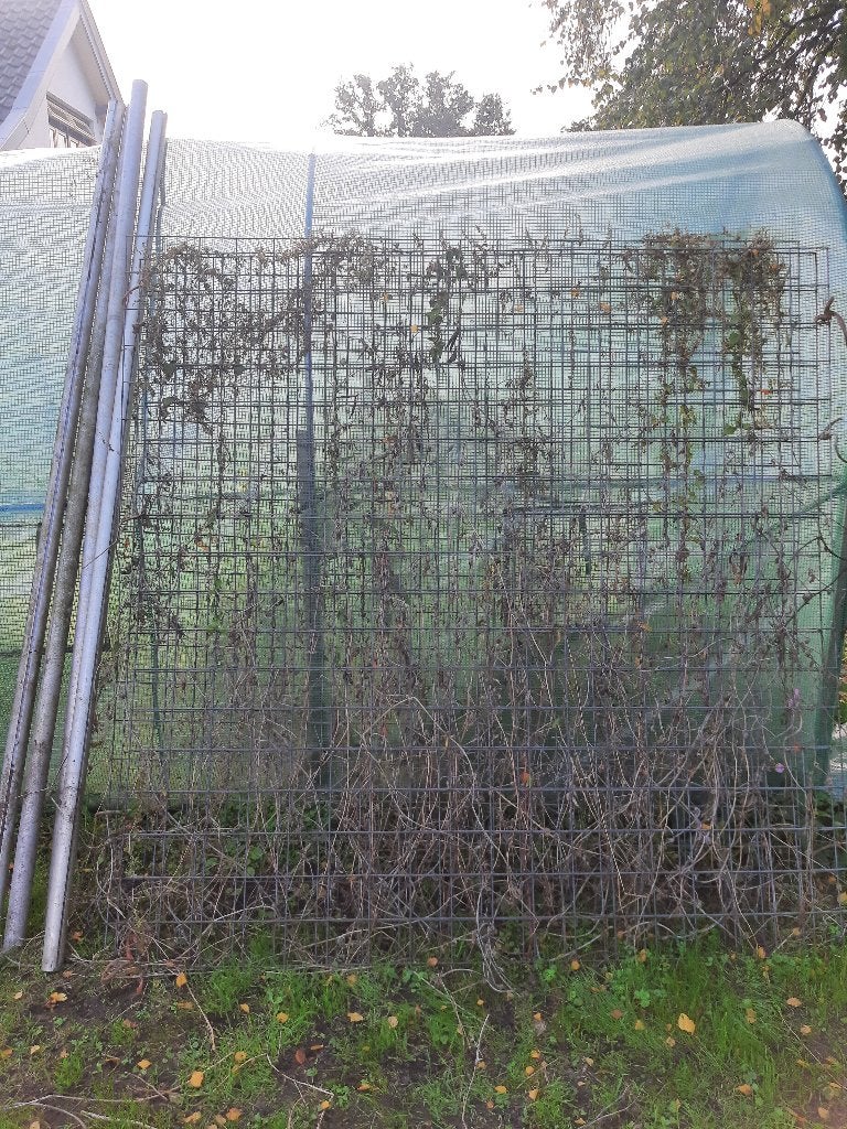 wapeningsnetten en aluminium palen voor groentetuin, Tuin en Terras, Ophalen, Zo goed als nieuw, 180 tot 250 cm, Palen