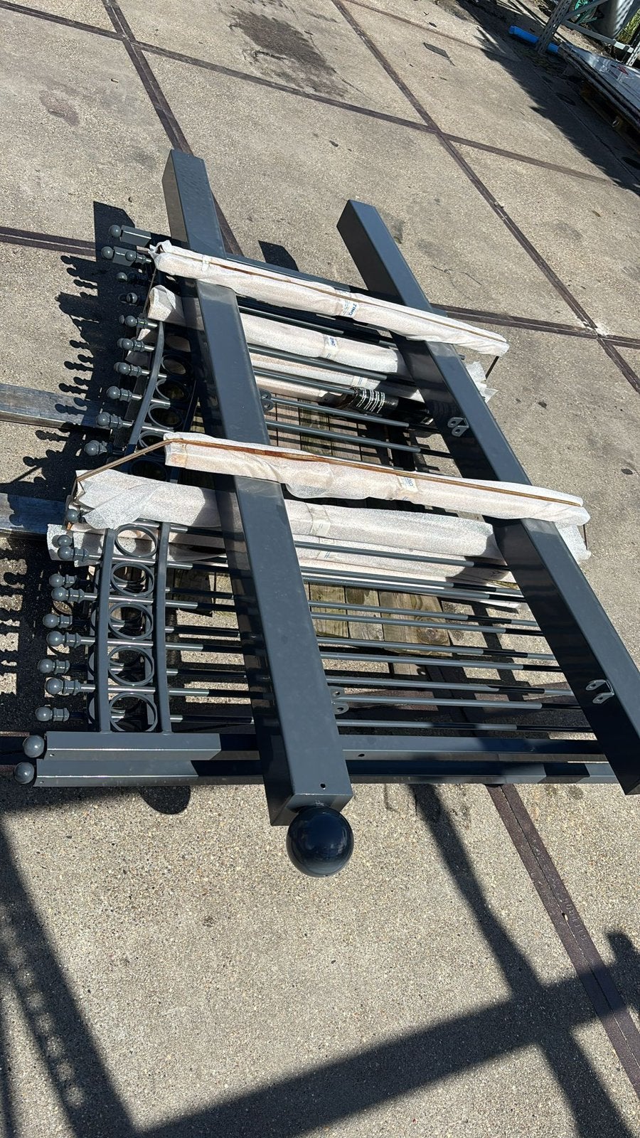 Sierpoort nieuw uit voorraad! Poort tuinpoort hekwerk hek, Ophalen, Zo goed als nieuw, IJzer, Dubbelstaafmat hekwerk