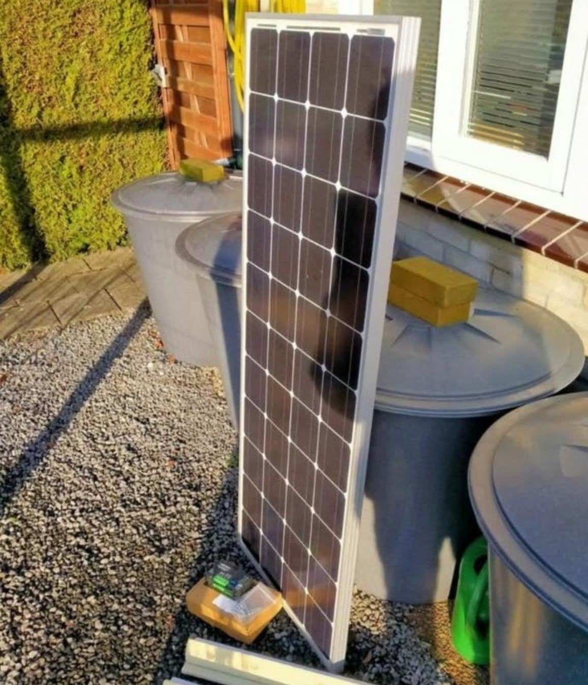 120w zonnepaneel met regelaar denson zonder kabels, Ophalen, Zo goed als nieuw
