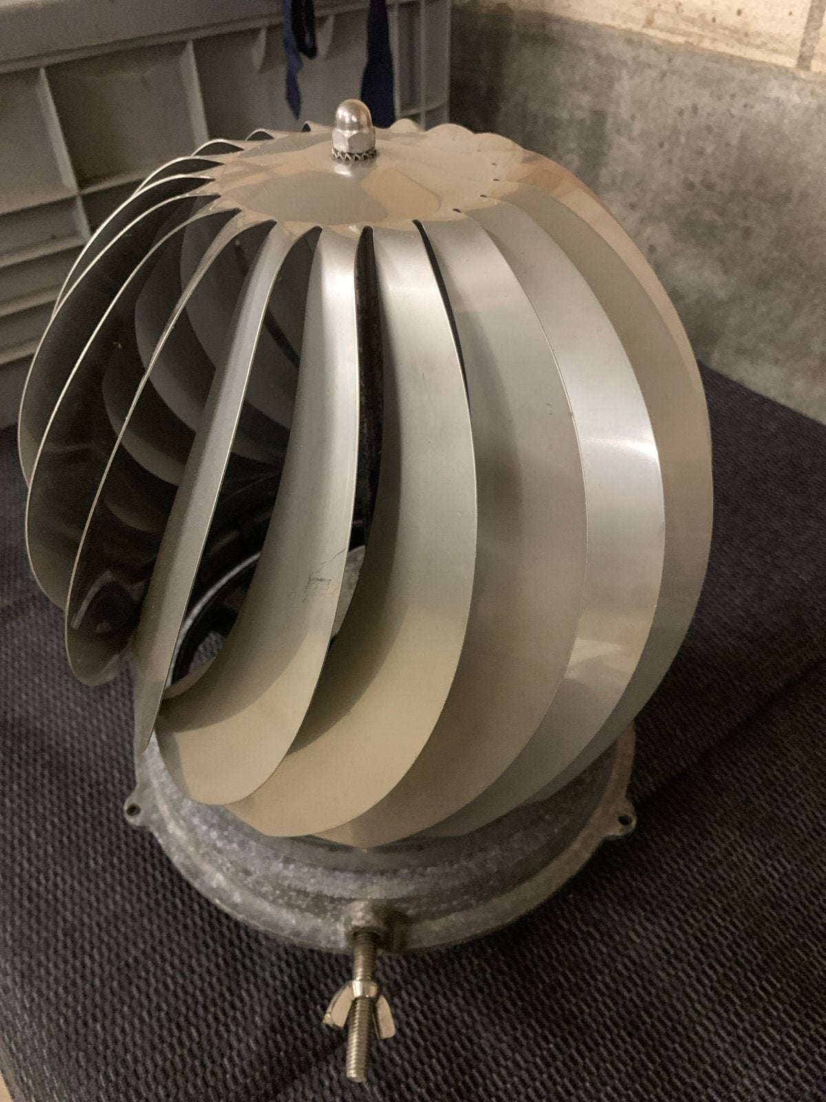 RVS Rotokap schoorsteenkap ventilatie / Afzuiger - Gebruikt, Ophalen of Verzenden, Gebruikt, Ventilator en Afzuiger