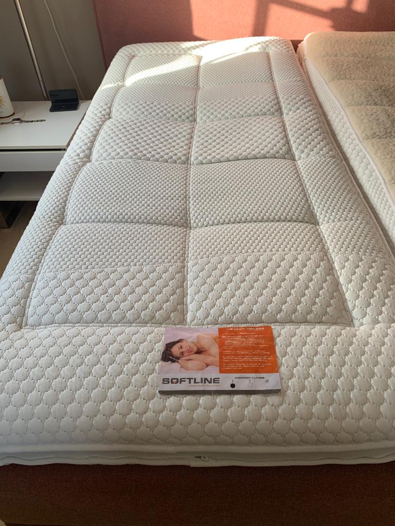 Topper Softline 2x model 3 14cm dik voor extra comfort, Ophalen, 90 cm, Eenpersoons, 210 cm