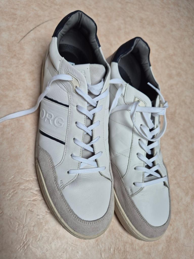 Björn Borg SL200 Lea M Sneakers - Wit Leer, Kleding | Heren, Schoenen, Wit, Ophalen of Verzenden, Gedragen, Sneakers of Gympen