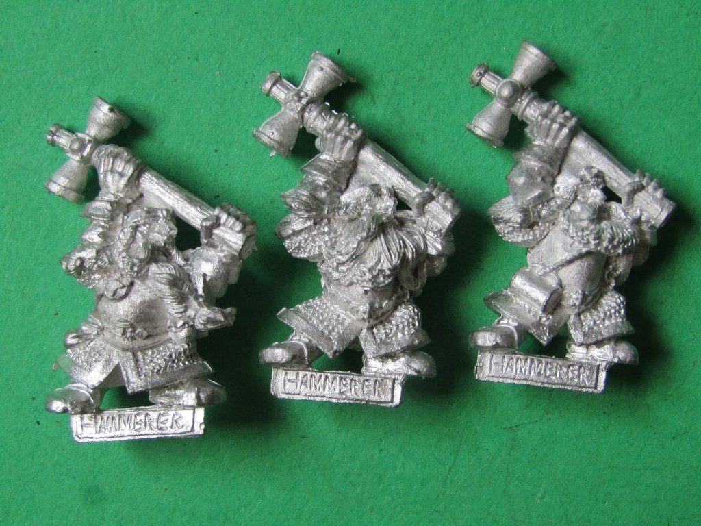 Dwarf Hammerer x3, Verzenden, Zo goed als nieuw, Warhammer, Figuurtje(s)