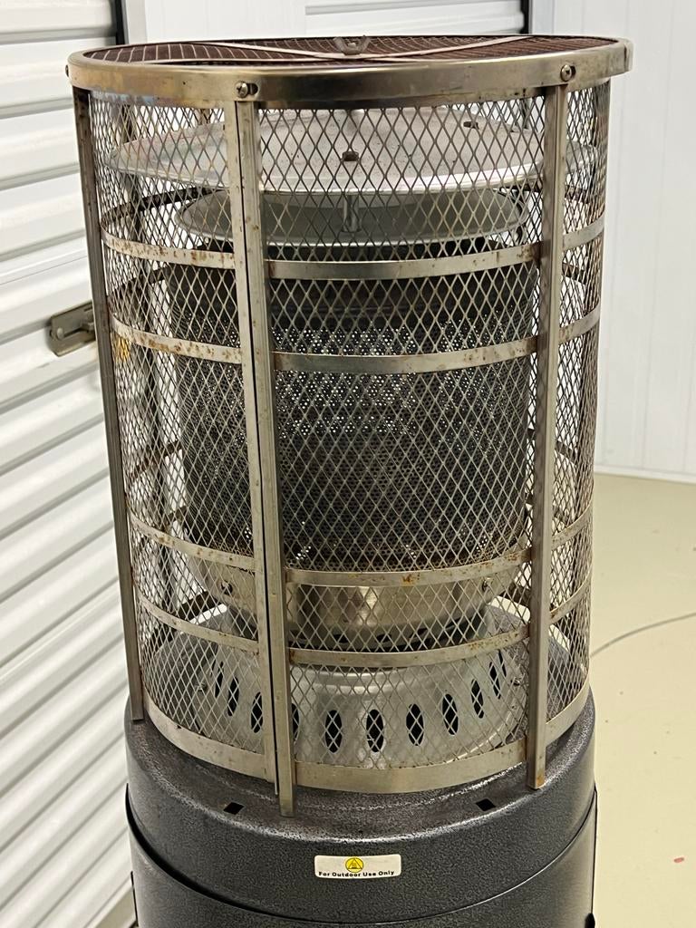 Mooie gas terraskachel 150cm incl. gasfles, Tuin en Terras, Ophalen, Gebruikt, Gas, Vloer