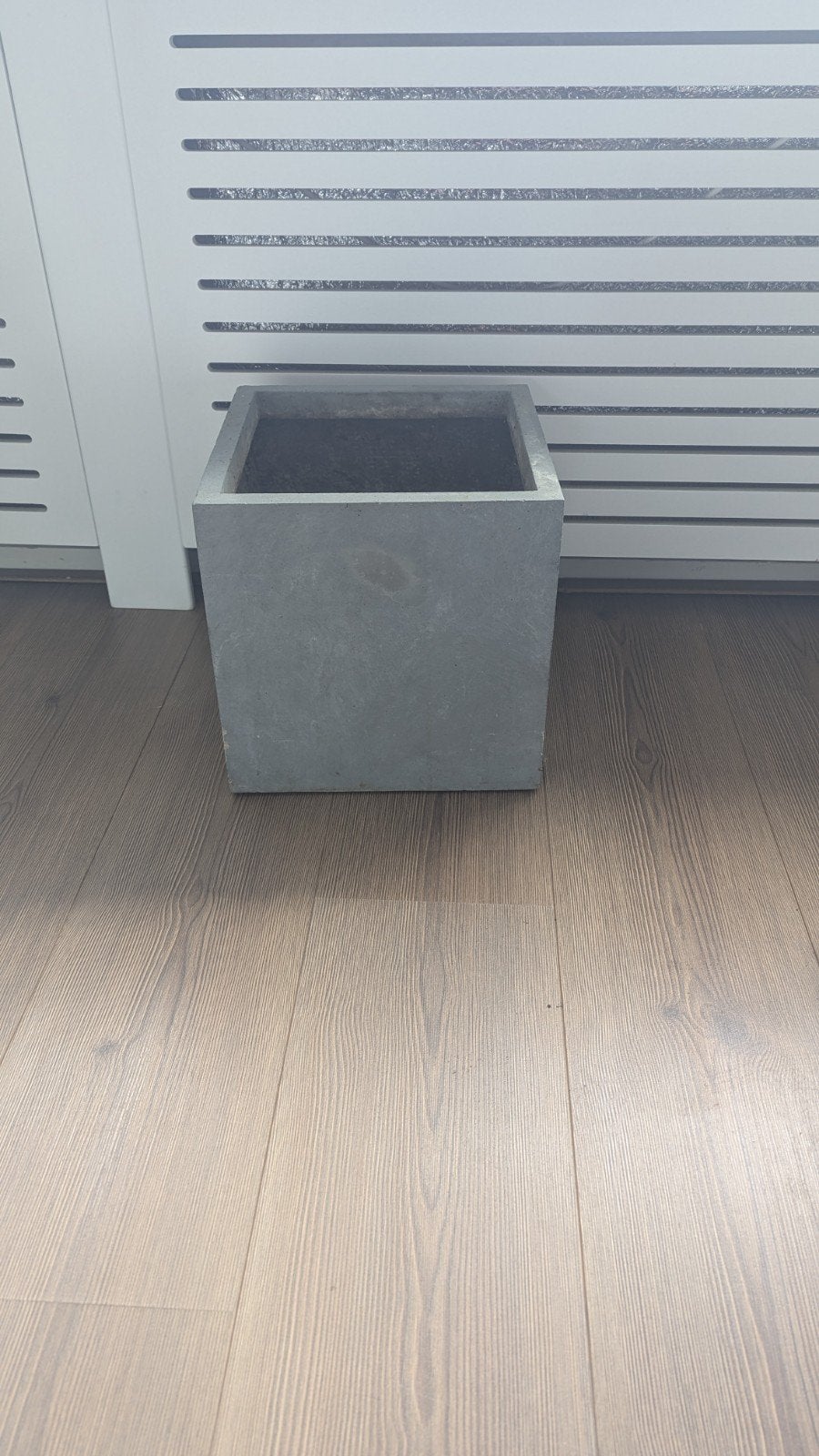 Betonnen bloembak 28,5x28,5x28,5 cm, Ophalen, Gebruikt, Minder dan 30 cm, Minder dan 60 cm