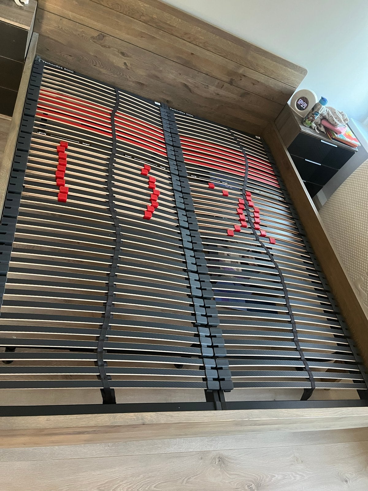 2 Technoflex 3000 lattenbodems 80x200, Ophalen, Gebruikt, Tweepersoons, 80 cm