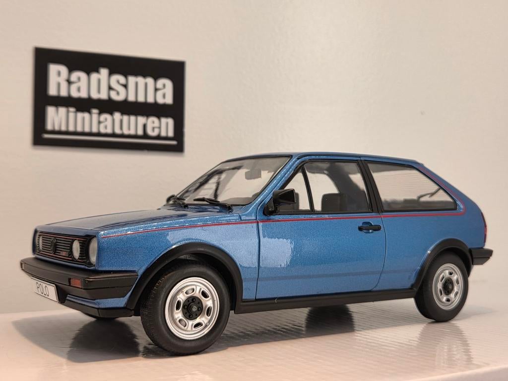 Volkswagen Polo Coupe GT 86C - Blauw - 1:18 ModelCarGroup, Hobby en Vrije tijd, Modelauto's | 1:18, Nieuw, Ophalen of Verzenden