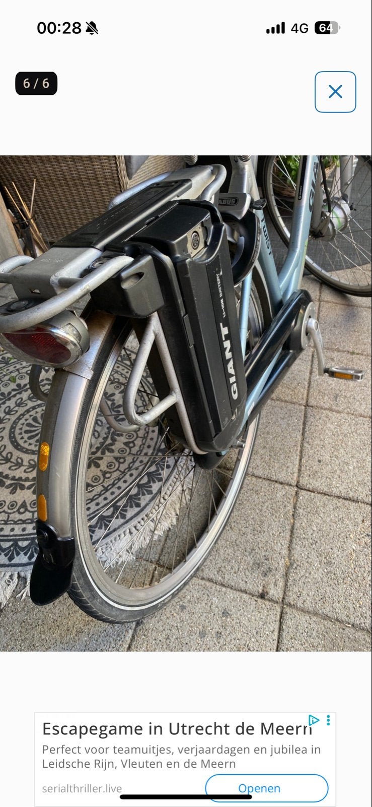 Giant Twist E-bike Accu's (2 stuks) met oplader, Fietsen en Brommers, Fietsaccessoires | Fietsaccu's, Ophalen, Gebruikt
