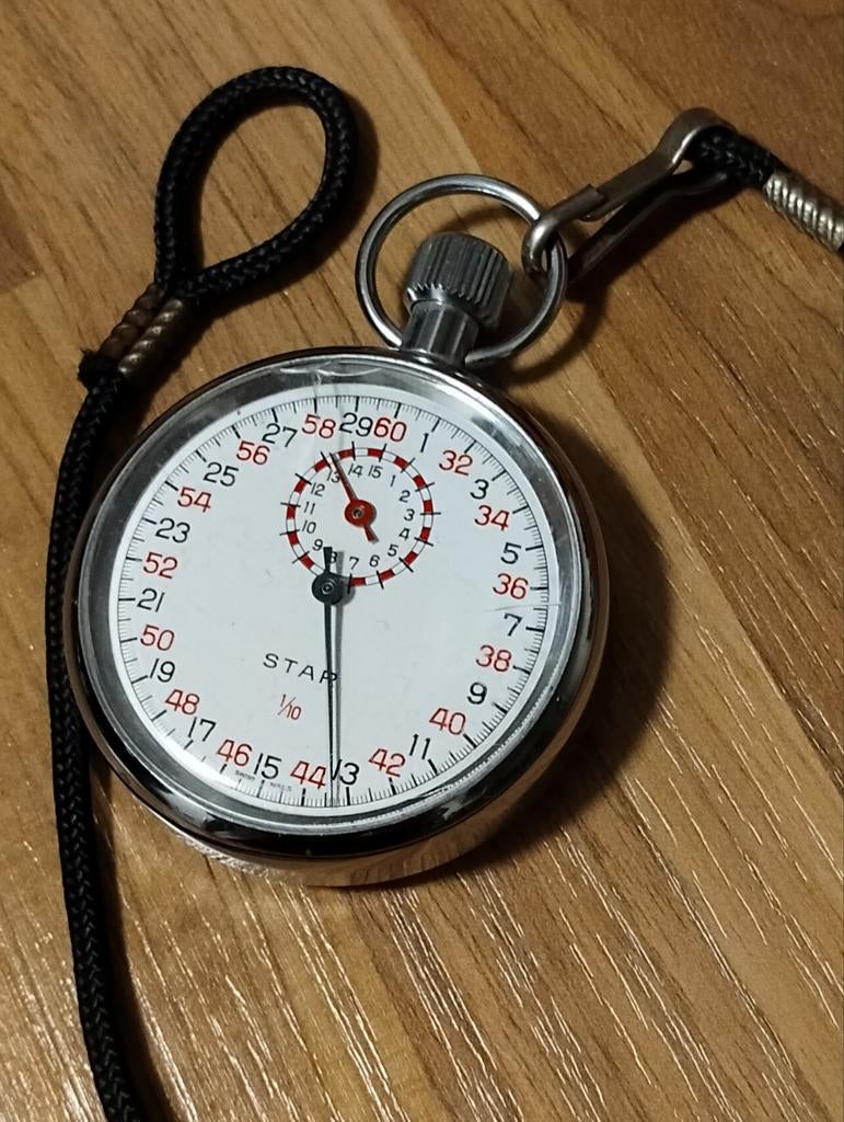 Star Doumy Watch & Co 1/10 stopwatch, Ophalen of Verzenden