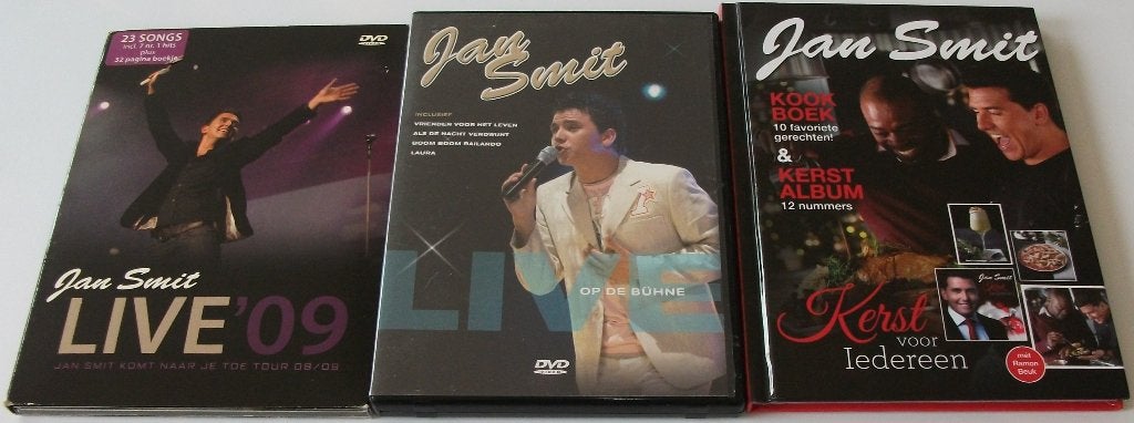 Dvd *** JAN SMIT *** 3 stuks, Alle leeftijden, Ophalen of Verzenden, Zo goed als nieuw