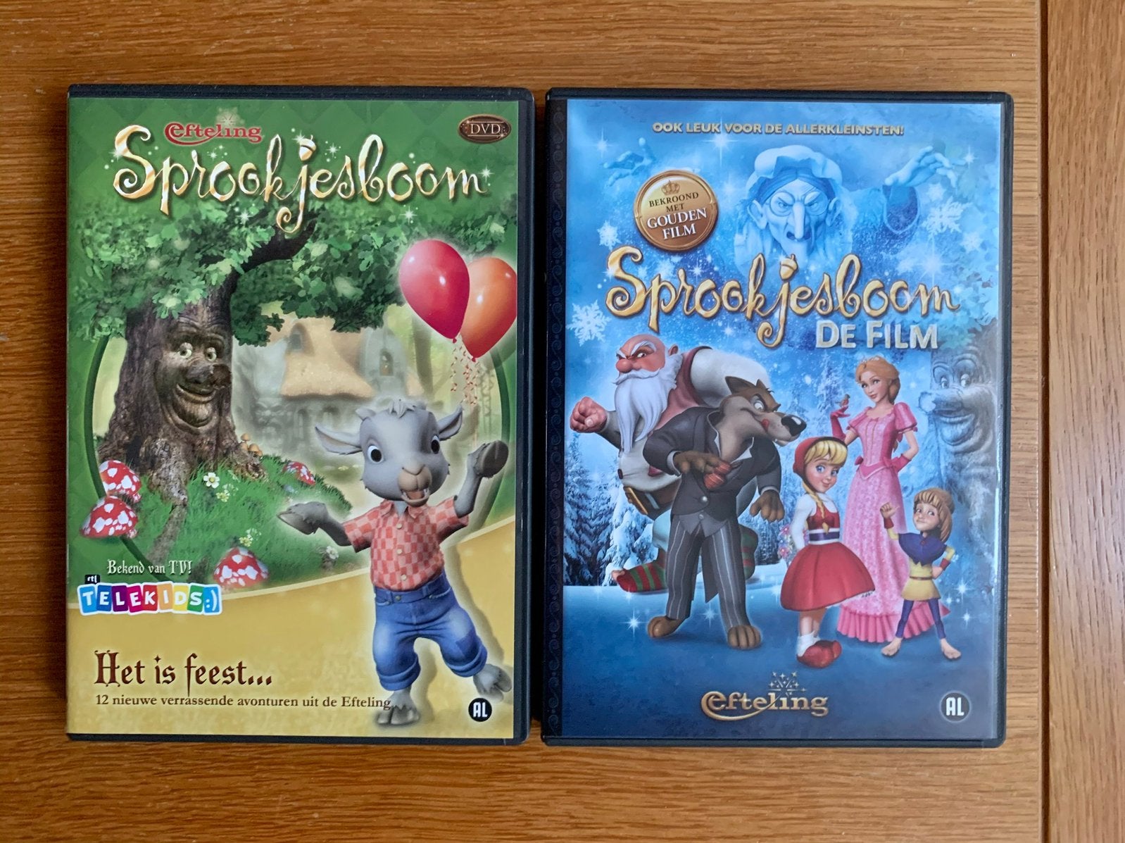 TE KOOP: 2 Sprookjesboom dvd’s van de Efteling ZGAN, Verzamelen, Ophalen of Verzenden, Zo goed als nieuw, Overige typen