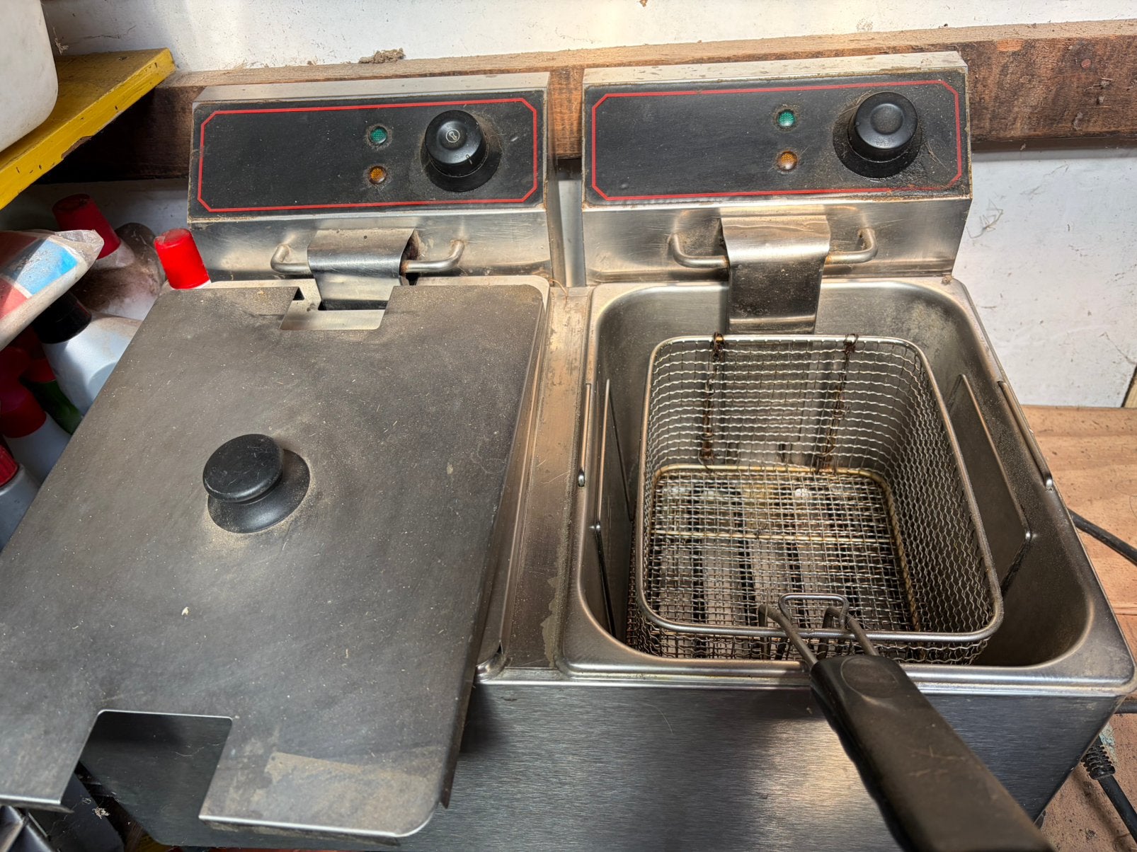 Te koop, Witgoed en Apparatuur, Frituurpannen, 4 liter of meer, Ophalen, Gebruikt, Duo-friteuse