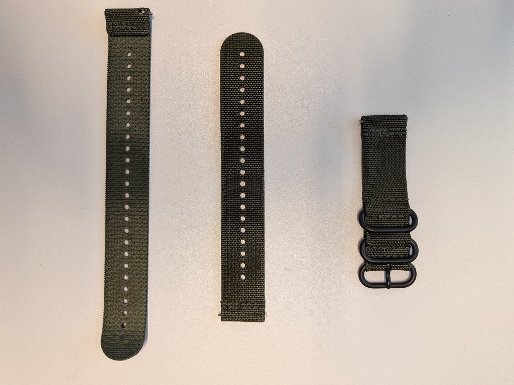Suunto watch strap explore 1 (forest green, 22mm, M+L), Bandje, Ophalen of Verzenden, Zo goed als nieuw, 22mm