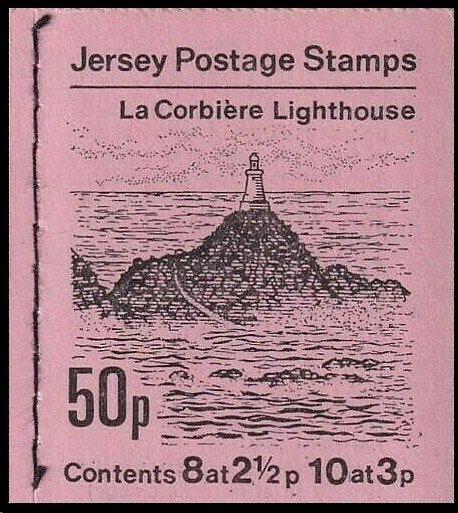 JERSEY 1972 50p. La Corbiere Lighthouse Postzegelboekje,, Verzenden, Postfris