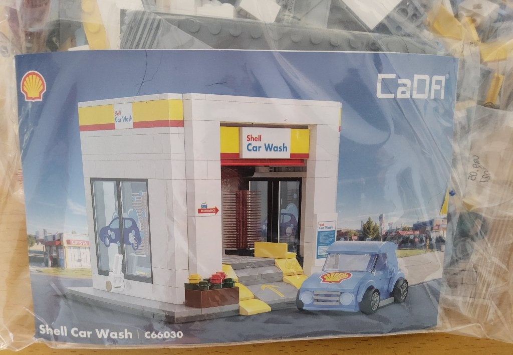 CADA C66030 Shell Autowasstraat NIEUW, Kinderen en Baby's, Speelgoed | Duplo en Lego, Overige thema's, Nieuw, Ophalen of Verzenden