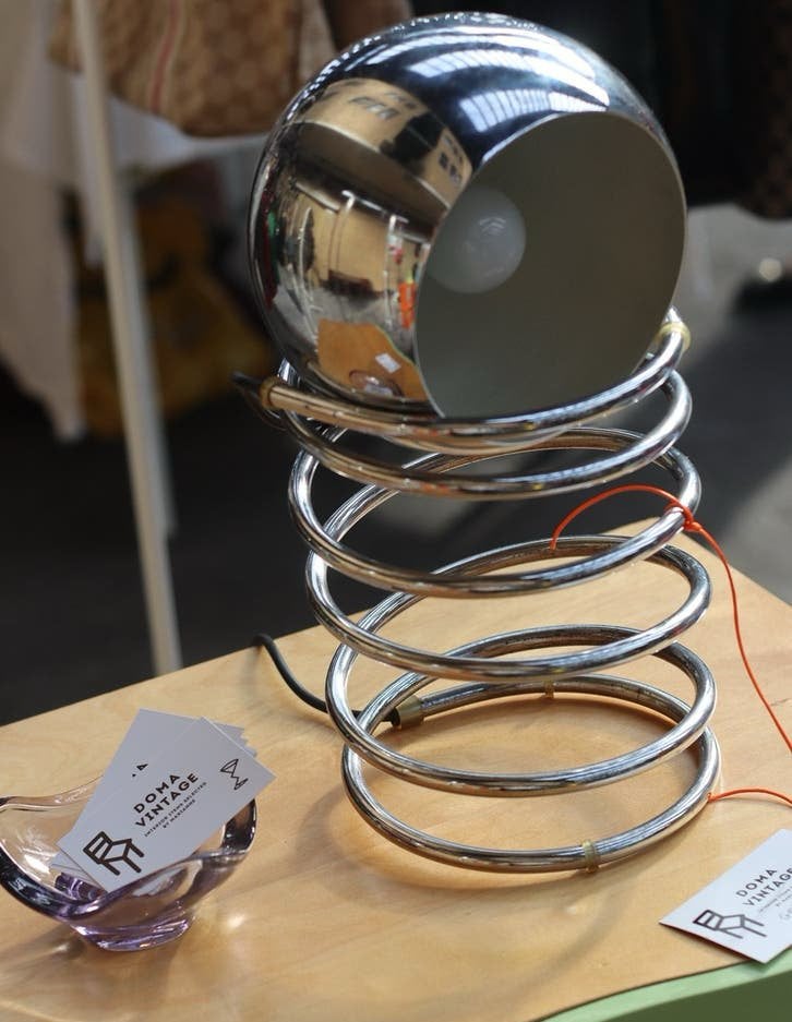 GEPO spiraal lamp, Overige merken, Vintage, Ophalen of Verzenden, Metaal