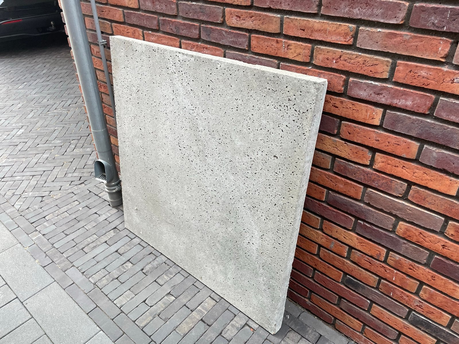 Betonnen Schellevis terrastegel, grijs, 100x100 cm, 5 cm dik, Ophalen, Zo goed als nieuw, Minder dan 5 m², Beton