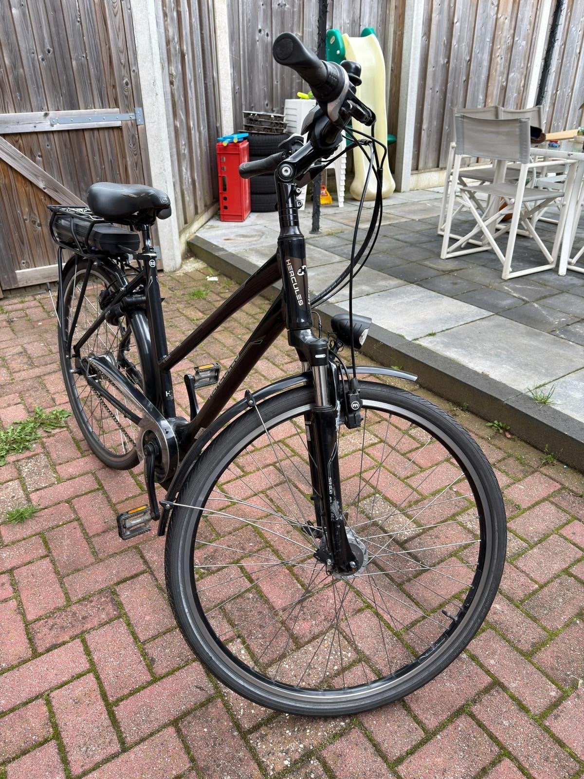 Hercules Roberta 8 Pro E-bike - Damesfiets, Gebruikt, 51 tot 55 cm, 30 tot 50 km per accu, Ophalen