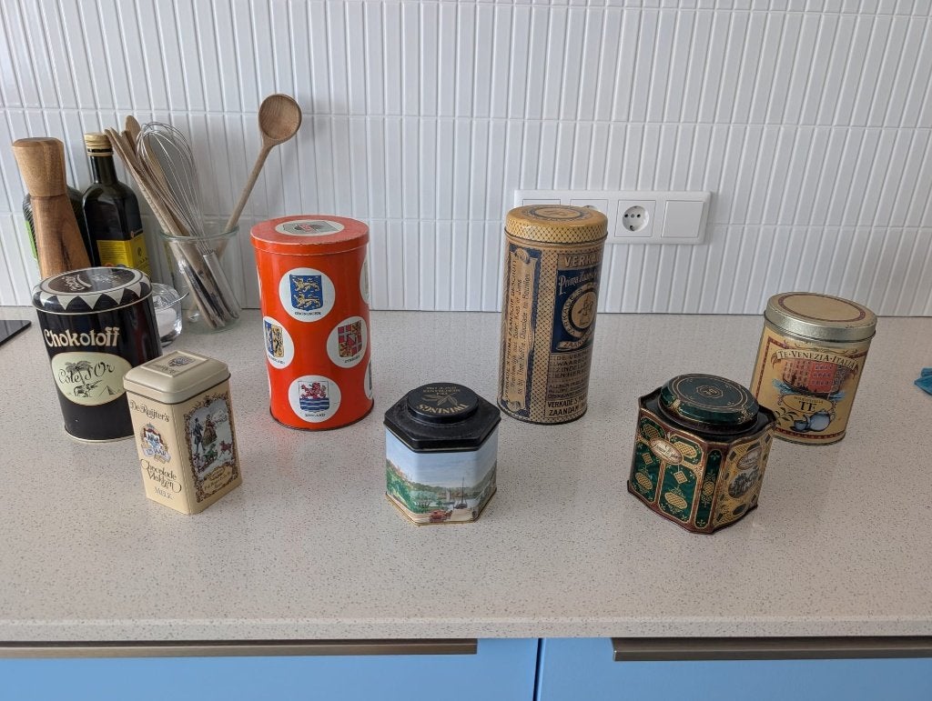 Verzameling diverse blikken (samen te koop), Verzamelen, Ophalen, Gebruikt, Overige
