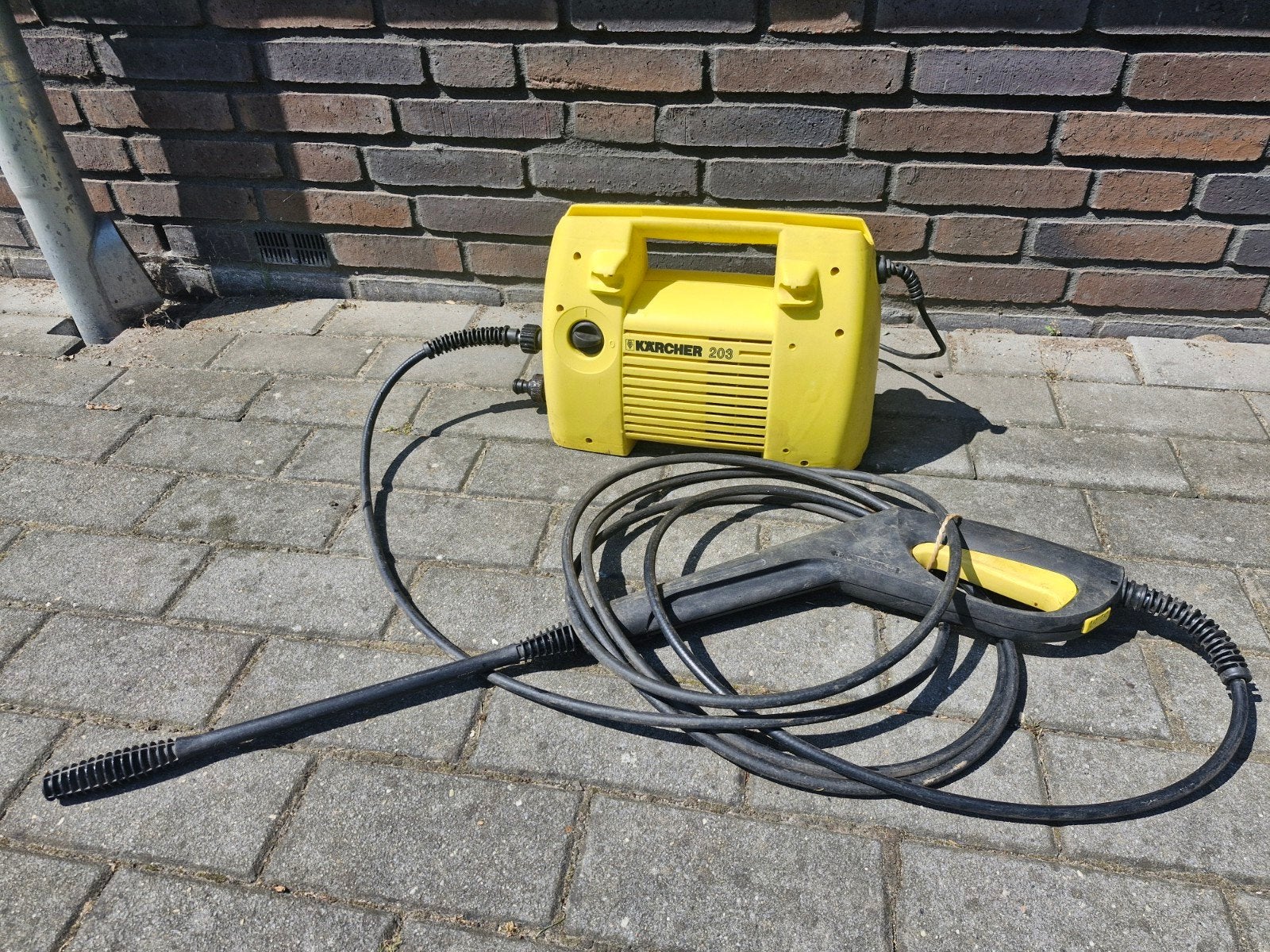 Karcher hogedrukreiniger Karcher 203 hogedrukspuit, Ophalen of Verzenden, Gebruikt, Elektrisch, Karcher terras reiniger