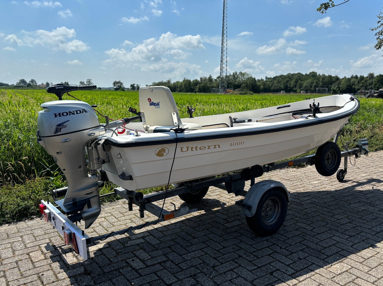Zeer Complete vis/tourboot!, Watersport en Boten, Ophalen, Gebruikt, 4 m, Tot 10 pk