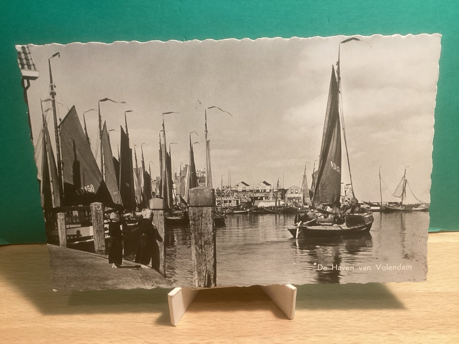 De Haven van Volendam.   677, Ophalen of Verzenden, Voor 1920, Gelopen, Noord-Holland