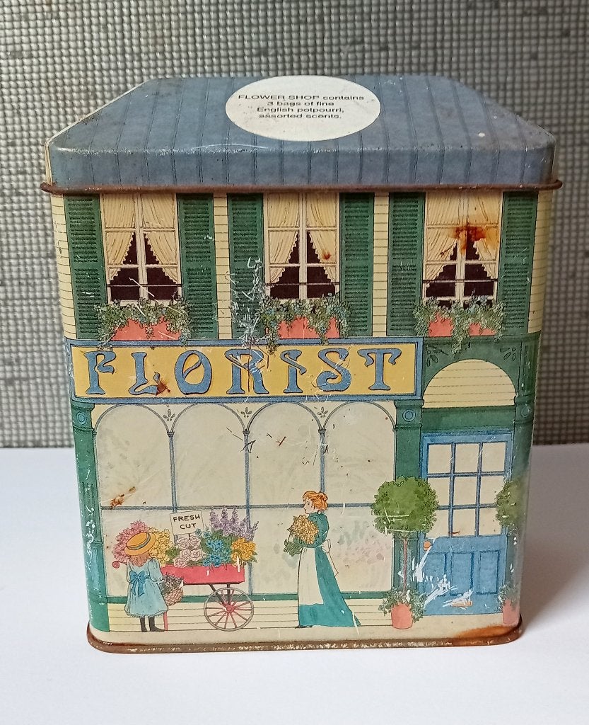 the tin smiths craft blik - florist shop, Verzamelen, Verzenden, Gebruikt, Overige