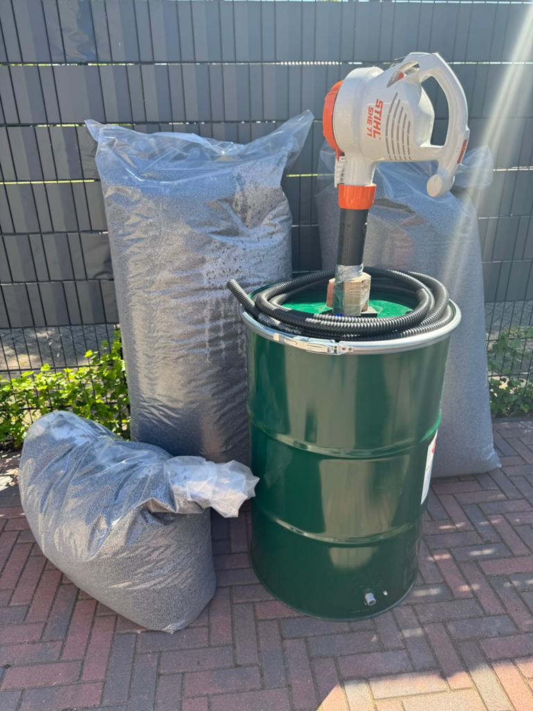 Compleet pakket spouwmuur isoleren met EPS korrels, Ophalen, Overige materialen, Gebruikt, 5 tot 10 m²