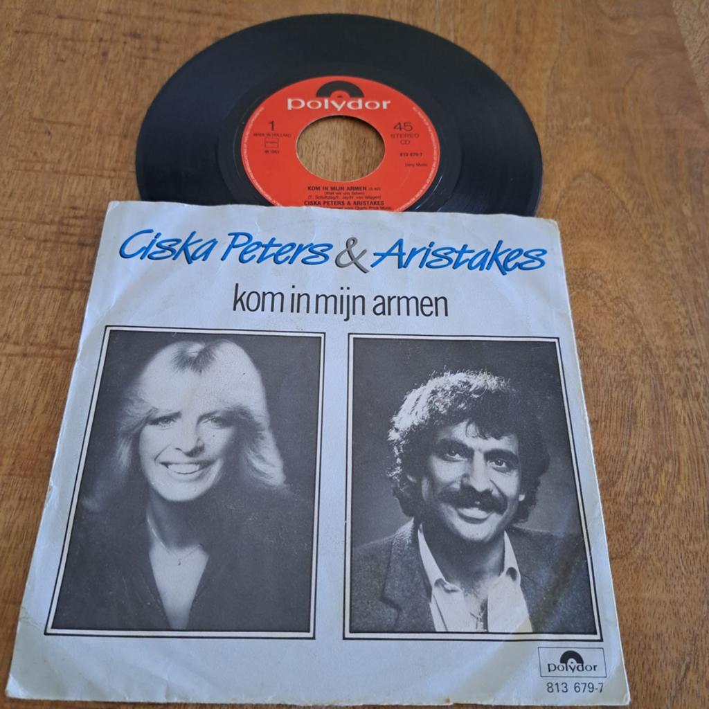 Ciska Peters & Aristakes - Kom in mijn armen (Single), Cd's en Dvd's, Ophalen, Gebruikt, 7 inch, Nederlandstalig