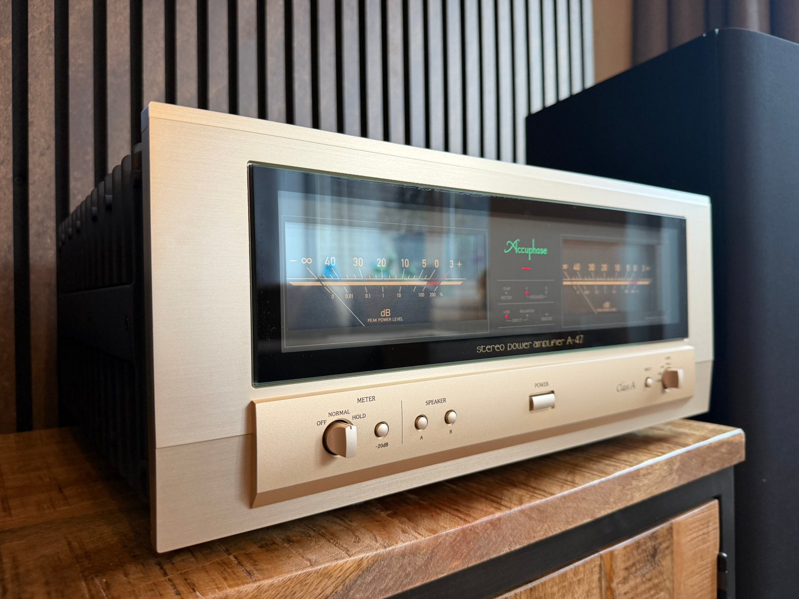 Mooie Accuphase A-47 Klasse A Eindversterker - Topstaat!, Audio, Tv en Foto, Versterkers en Receivers, Overige merken, Ophalen of Verzenden