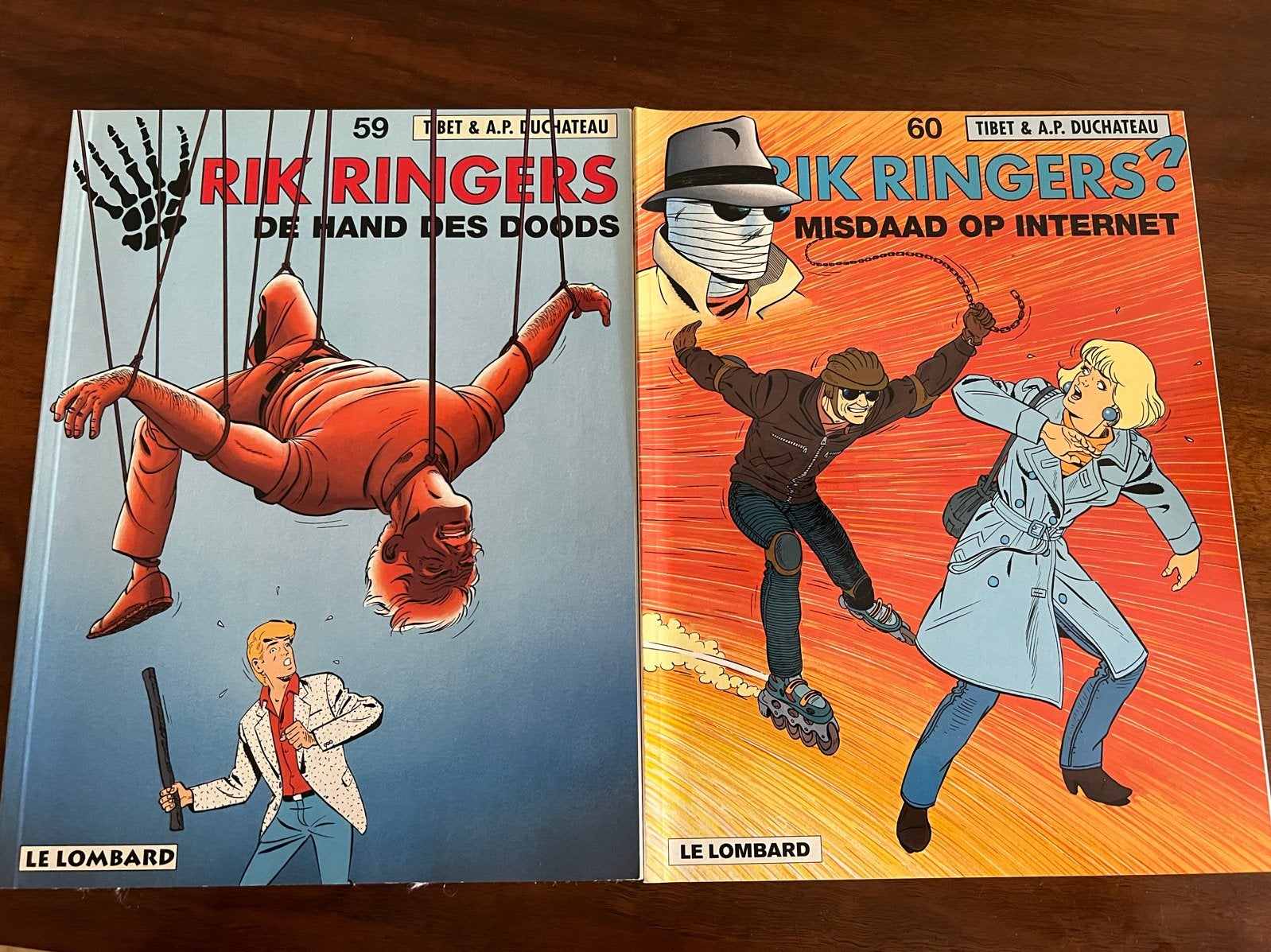 Rik Ringers De Hand des Doods & Misdaad op Internet 1e druk, Meerdere stripboeken, Ophalen of Verzenden, Zo goed als nieuw