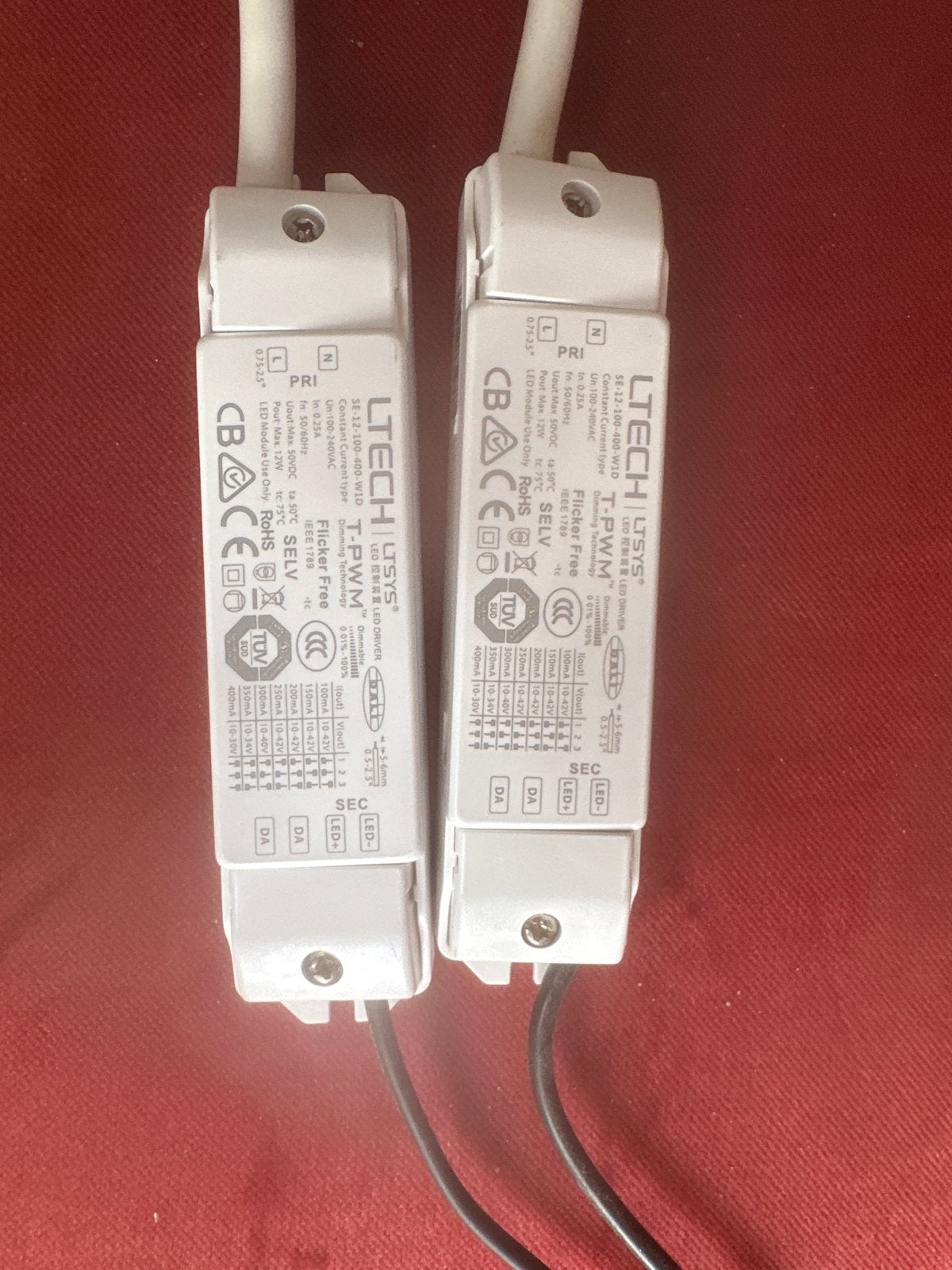 Led driver LTECH, SE-12-100-400-W1D, Wit, Overige merken, Gebruikt, Kunststof