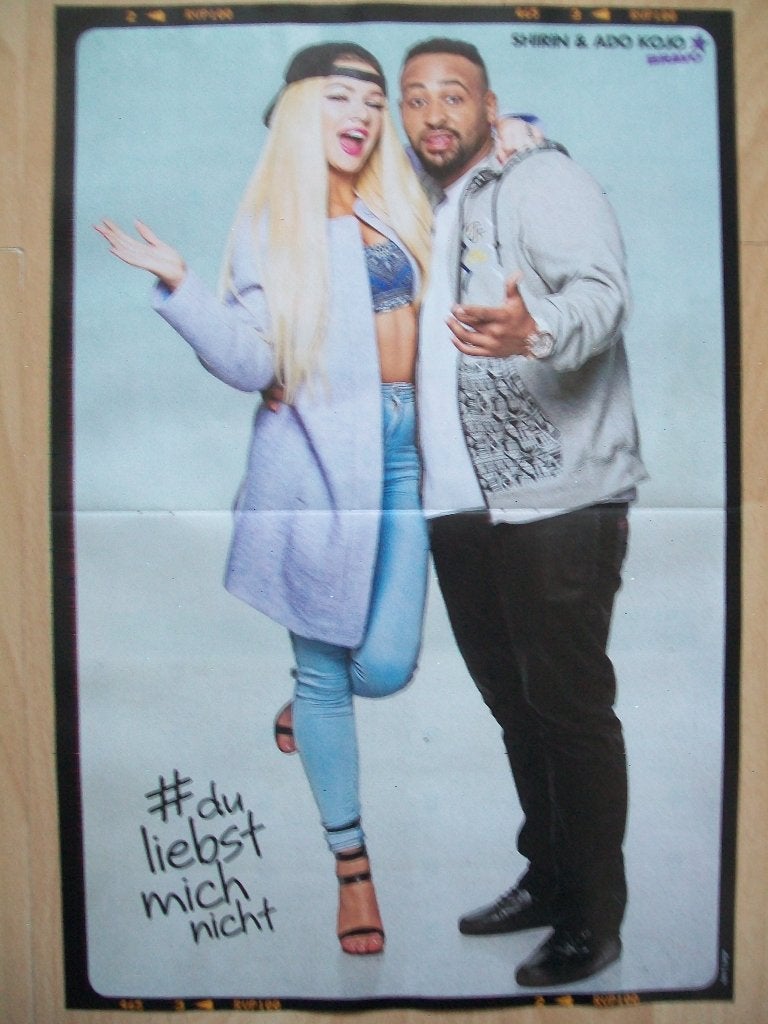 Poster van Shirin & Ado Kojo uit Duits tijdschrift Bravo, Ophalen of Verzenden, Nieuw, A1 t/m A3, Muziek