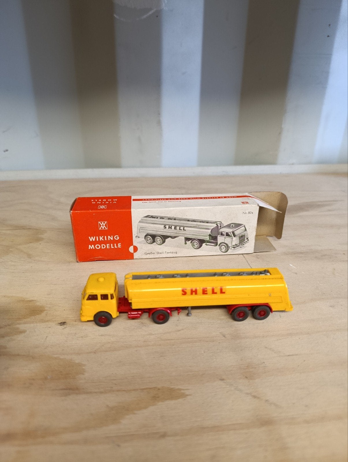 Wiking 80s Großer Shell-Tankzug, Overige merken, 1:50 of kleiner, Ophalen of Verzenden, Zo goed als nieuw