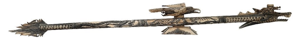 Indonesische blaaspijp (Sarbacane), Ophalen, Handgemaakt, Indonesië, Meerkleurig