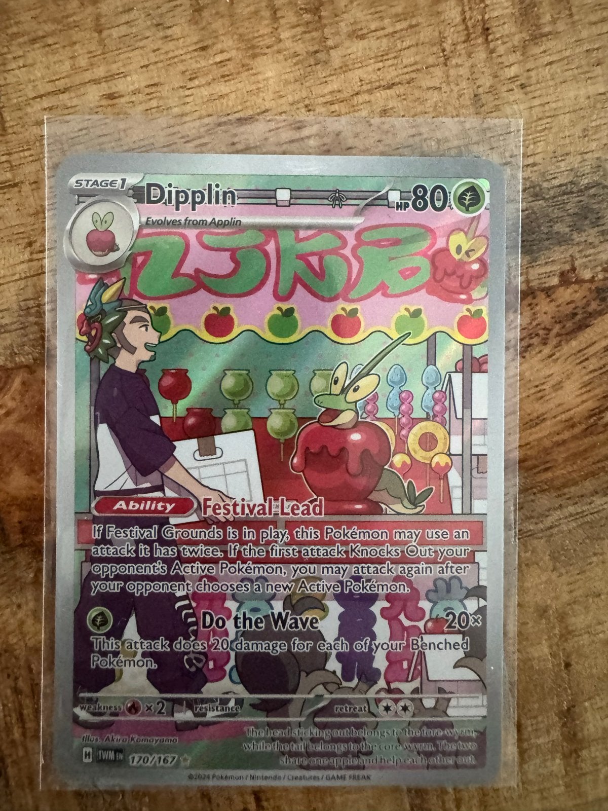 Dipplin 170/167 - Paradox Rift - Pokémon Kaart, Ophalen of Verzenden, Zo goed als nieuw, Losse kaart