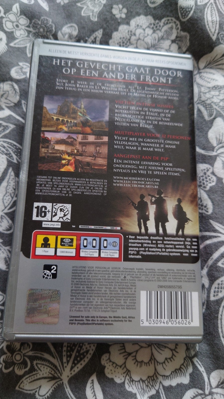 Medal of Honor Heroes PSP Platinum - Zo goed als nieuw, Online, Shooter, 1 speler, Ophalen of Verzenden
