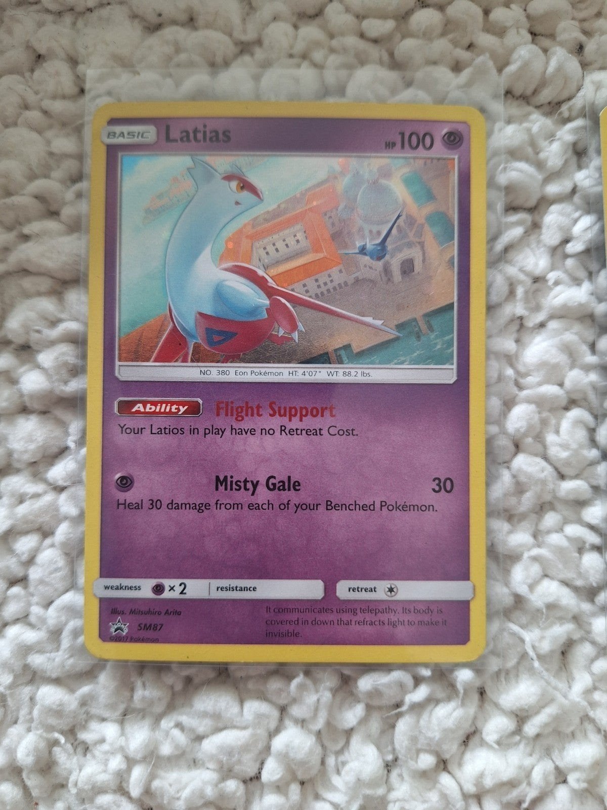 Pokemon Latias Black Star Promo holo, Ophalen of Verzenden, Zo goed als nieuw