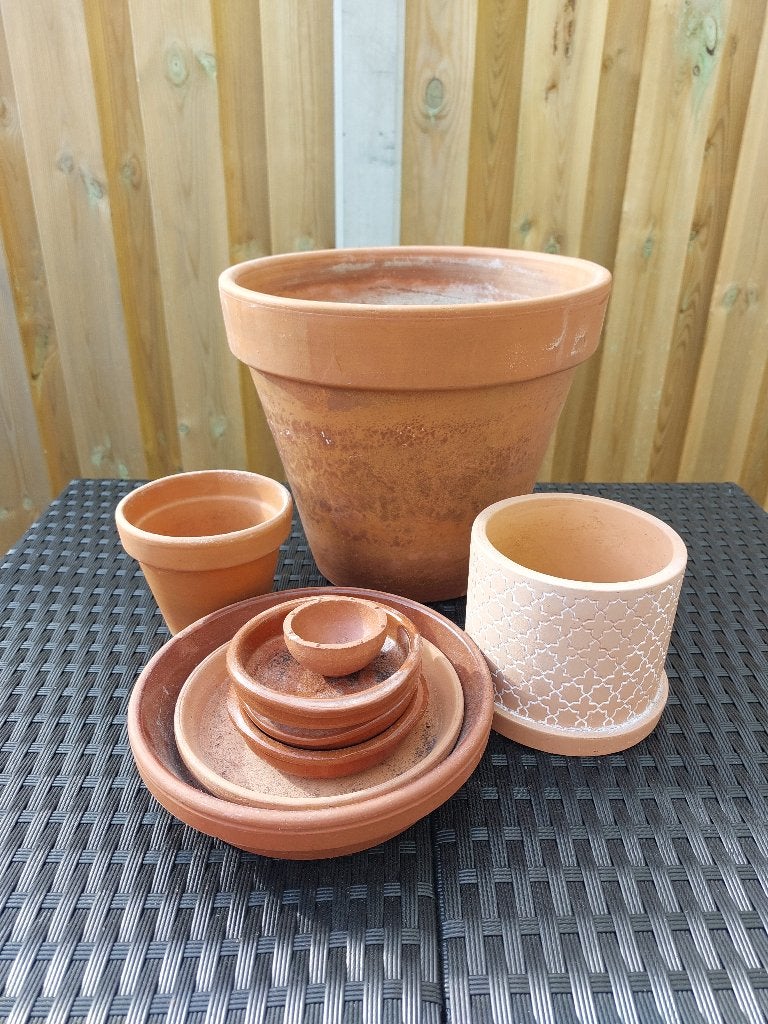 Terracotta, Gebruikt, Rond, Minder dan 40 cm, Terracotta