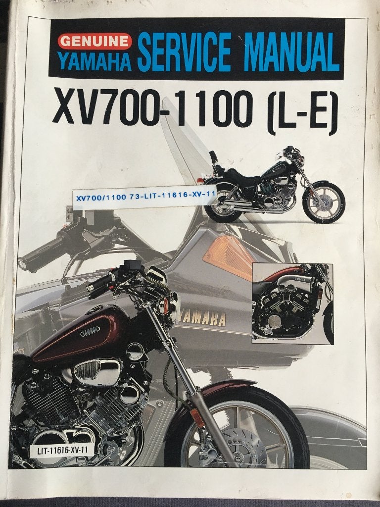 Yamaha XV 700 - 1100 service manual 1983/1985 Engels, Ophalen of Verzenden, Gelezen