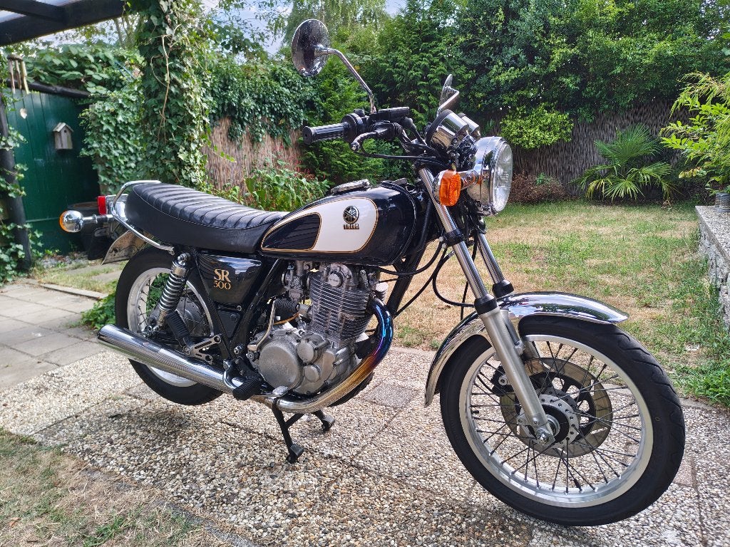 Yamaha SR500 48T donkerblauw - belastingvrij vanaf januari, Occasion, Particulier, Minimaal motorrijbewijs A2, Handgeschakeld