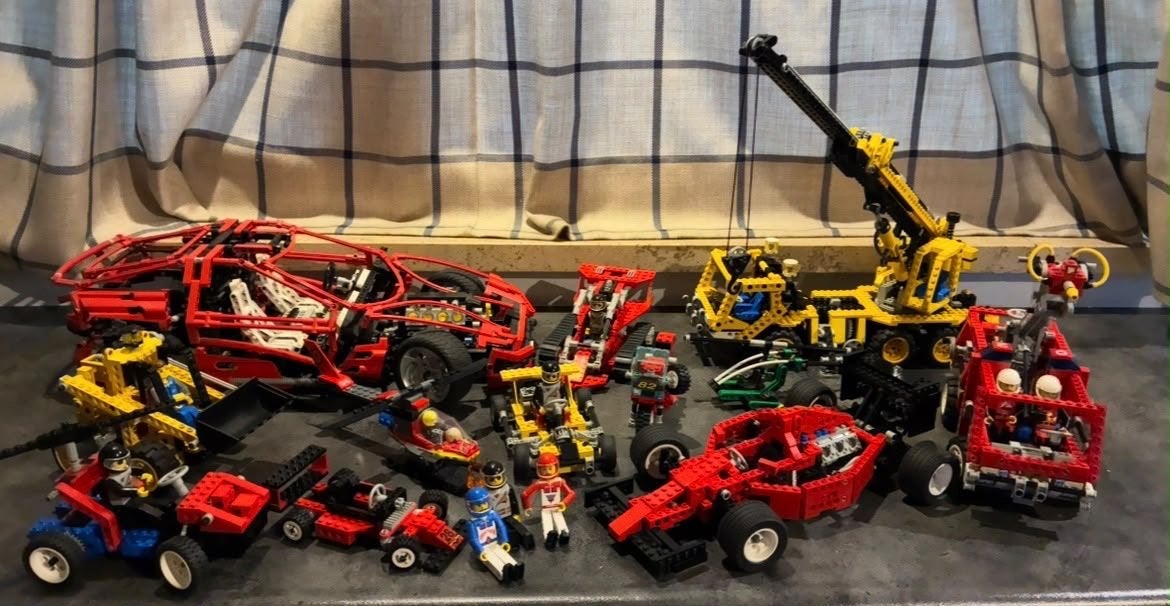 Grote collectie van 16 LEGO Technic en System sets, Ophalen, Gebruikt