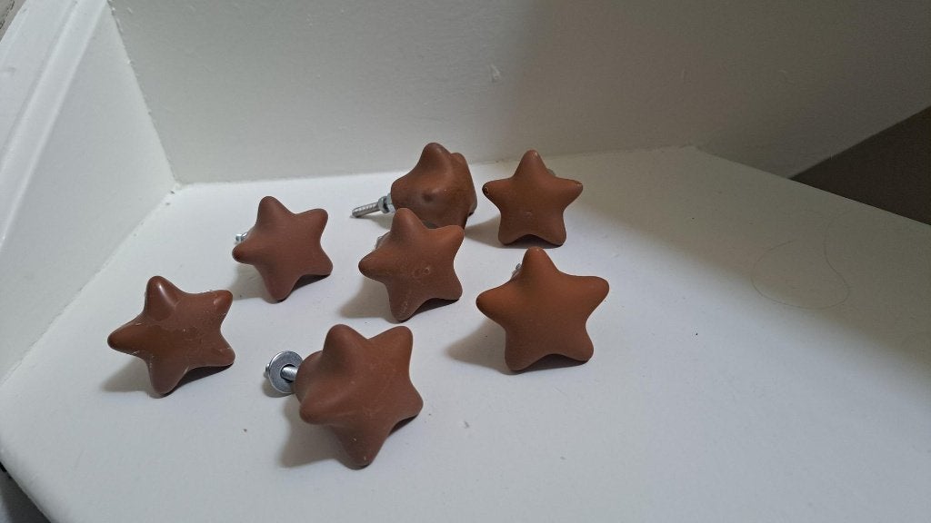Leuke set Kastknoppen handgrepen 7x, Doe-het-zelf en Verbouw, Hang- en Sluitwerk, Ophalen of Verzenden, Zo goed als nieuw, Overige materialen