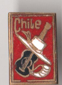 Chile vintage speld emaille, Verzenden, Zo goed als nieuw, Transport