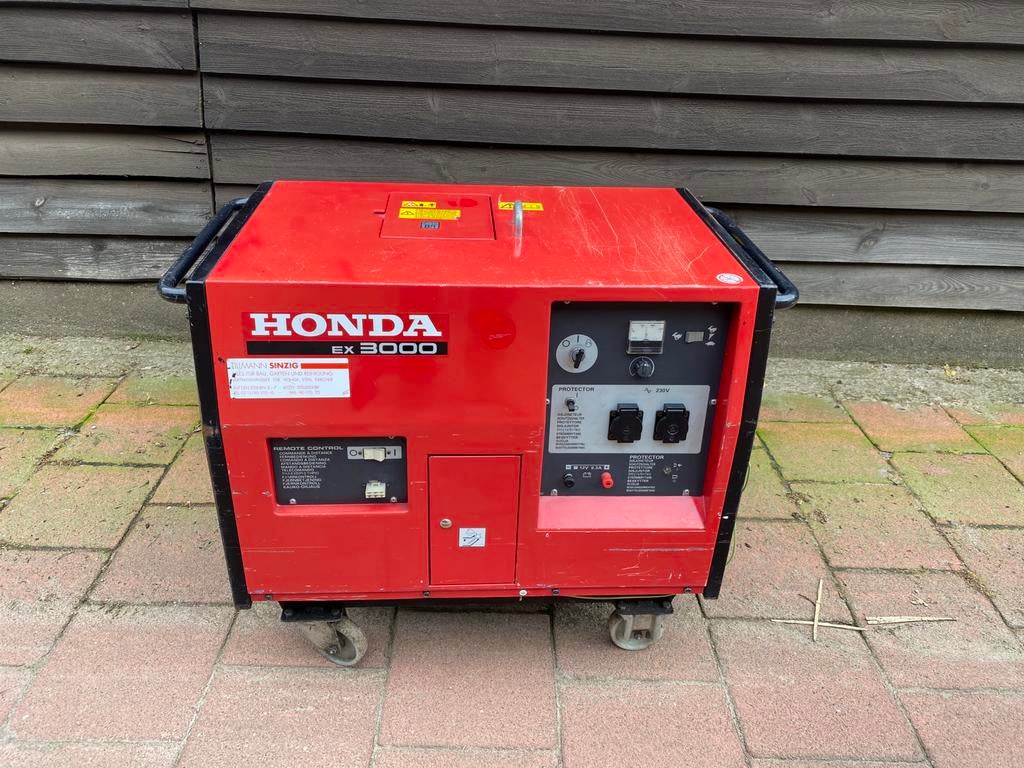 Honda Aggregaat EX3000S. Geluids gedempt., Doe-het-zelf en Verbouw, Aggregaten, Gebruikt, Benzine, Minder dan 5 kVA, Elektrisch startend