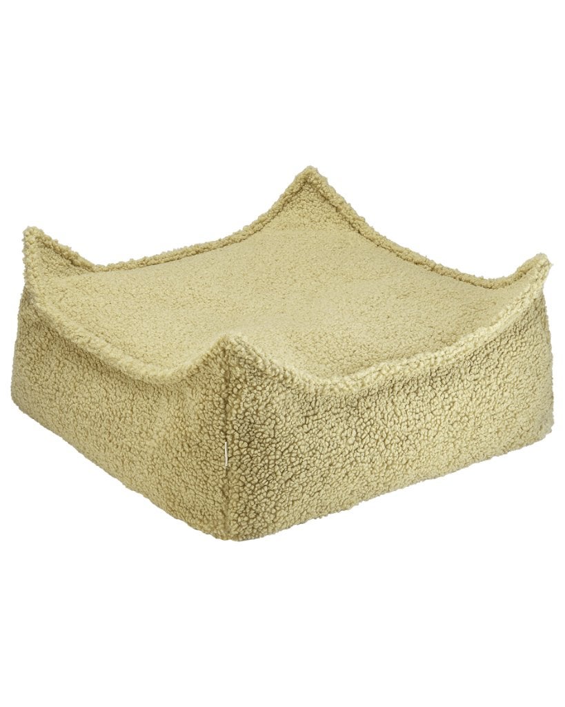 Poef Ottoman Teddy Matcha Groen Wigiwama, Minder dan 50 cm, Vierkant, Nieuw, Minder dan 50 cm