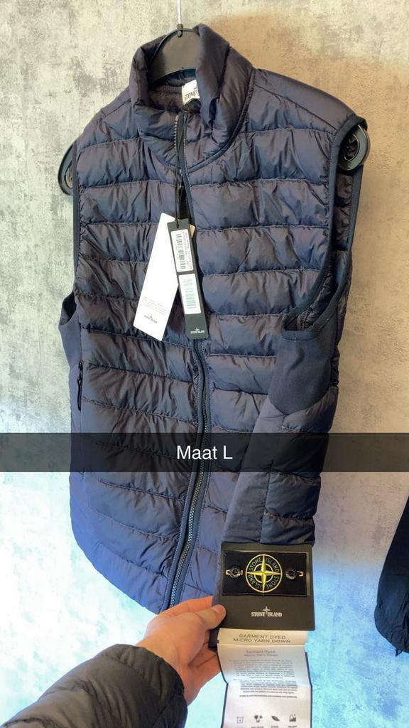 Stone island bodywarmer nieuw, Ophalen, Zo goed als nieuw, Zwart