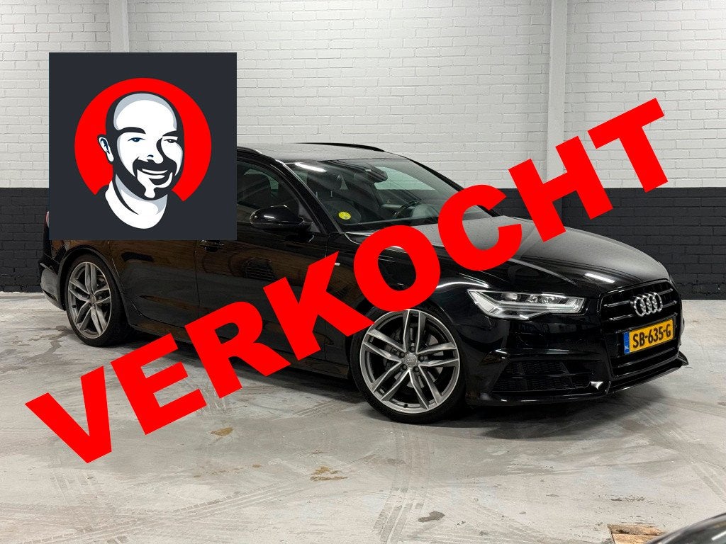 Audi A6 Avant 2.0 TDI u 3x S line Black Edition, Pano, Camer, Auto's, Gebruikt, Met garantie (alle), Zwart, Origineel Nederlands