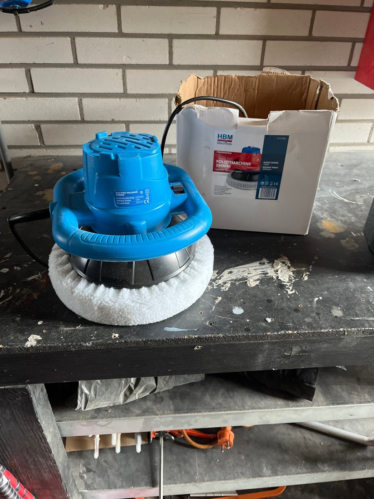 HBM 240mm Polijstmachine - Zo goed als nieuw, Ophalen, Zo goed als nieuw